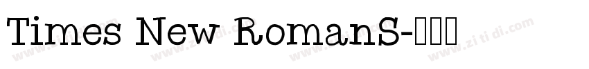 Times New RomanS字体转换